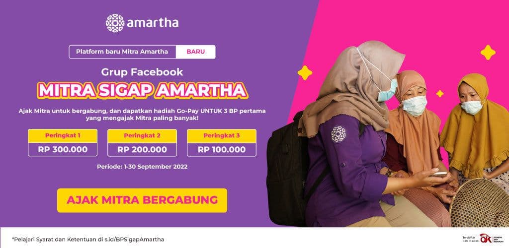 Ajak Mitra Gabung di MITRA SIGAP AMARTHA Dapatkan Rp300.000. Ini Caranya!