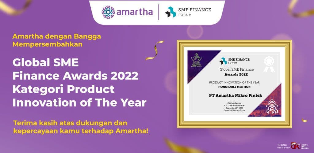 Amartha Raih Penghargaan Global SME Finance Awards 2022 Kategori Product Innovation of The Year