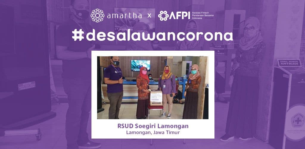 #DesaLawanCorona - Amartha Serahkan APD ke RSUD Soegiri