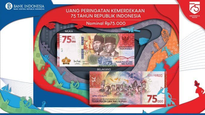 Fakta Menarik Uang Kertas Baru Rp75000 dan Cara Mendapatkan
