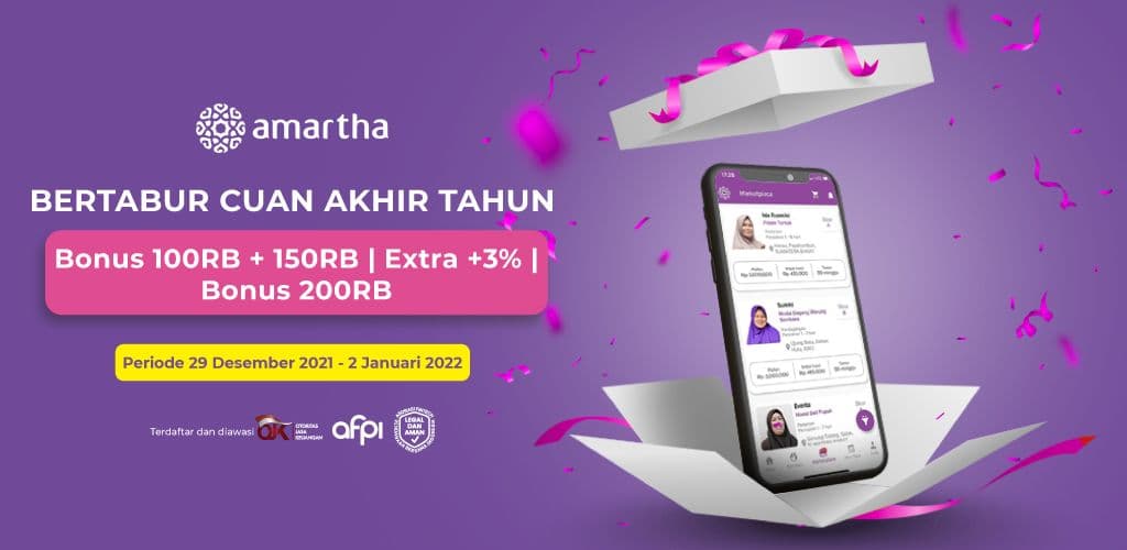 Gebyar Bonus Akhir Tahun Dari Amartha. Yuk Ambil!
