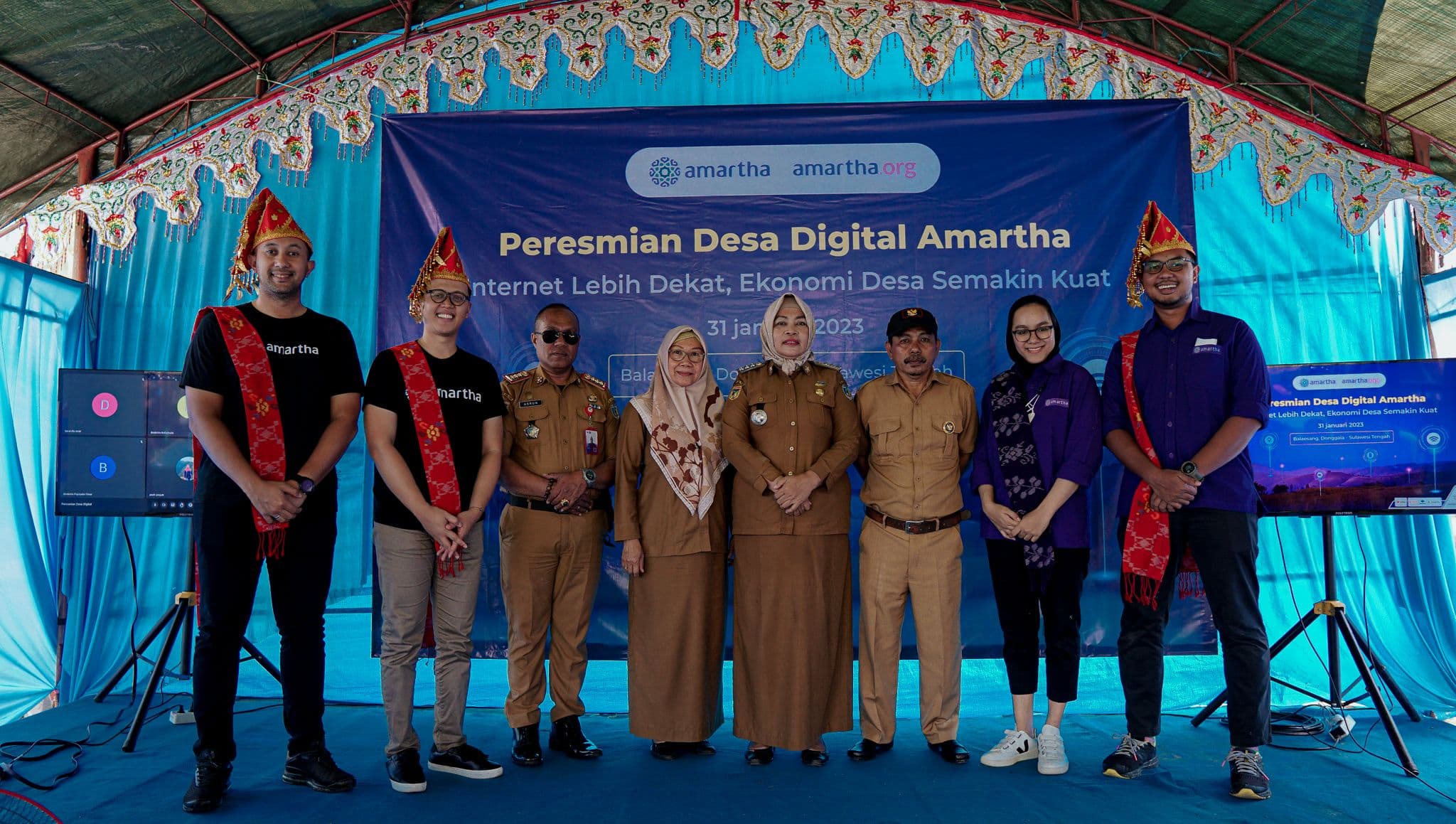 Kurangi Ketimpangan Literasi Digital, Amartha Foundation Resmikan Program Desa Digital Amartha di Sulawesi Tengah