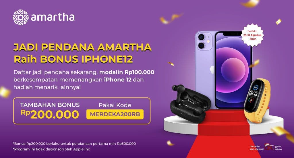 Modalin Mitra Amartha Bisa Dapat iPhone 12 dan Hadiah Lainnya!