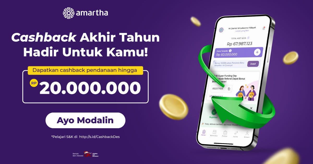Raih Cashback Hingga 20 Juta, Modalin Mitra Makin Hemat!