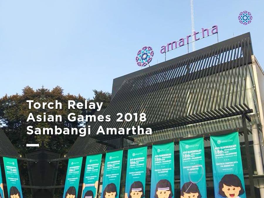 Torch Relay Asian Games 2018 Sambangi Amartha